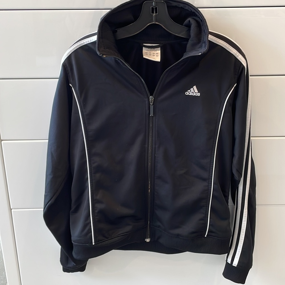 Vintage Black Adidas Track Jacket